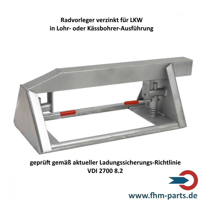 Radvorleger verz. für LKW gemäß VDI 2700 8.2
